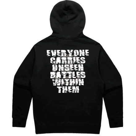 UNSEEN BATTLE RELAX HOOD - BLACK